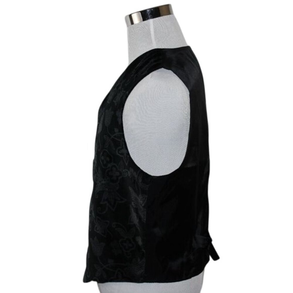 VTG Attitudes Large 5 Button Dress Velour Vest Waistcoat Formal Wedding Party - Picture 6 of 9